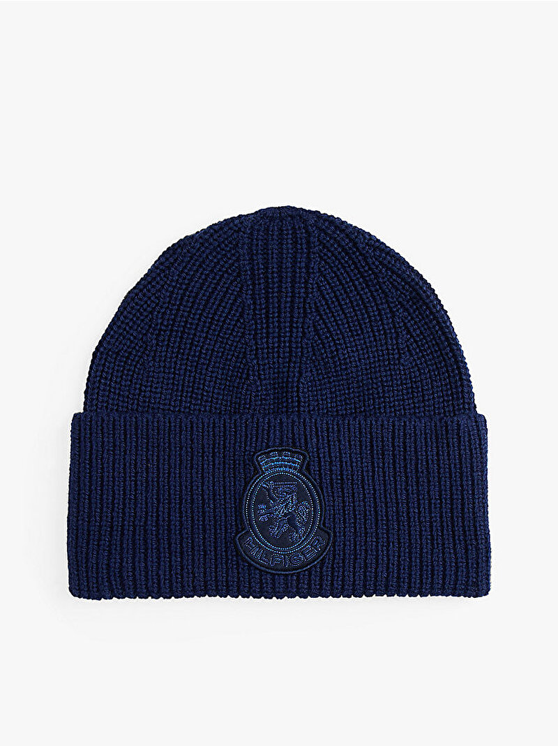 Erkek TH Crest Wool Bere Lacivert AM0AM13826C7G