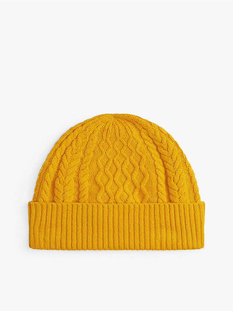 Erkek TH Crest Knit Bere Sarı AM0AM13828ZF4