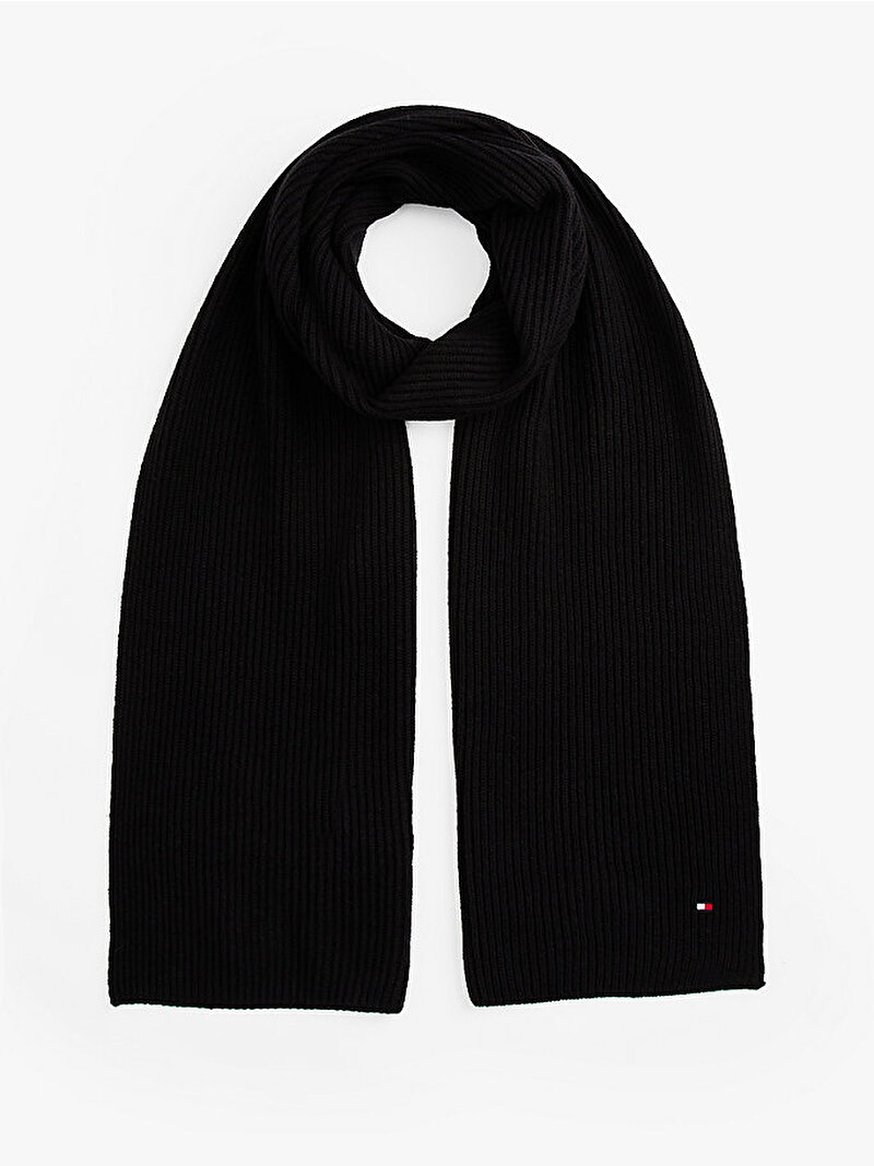 Erkek TH Flag Pima Cotton Atkı Siyah AM0AM12847BDS