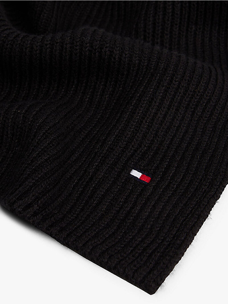 Erkek TH Flag Pima Cotton Atkı Siyah AM0AM12847BDS