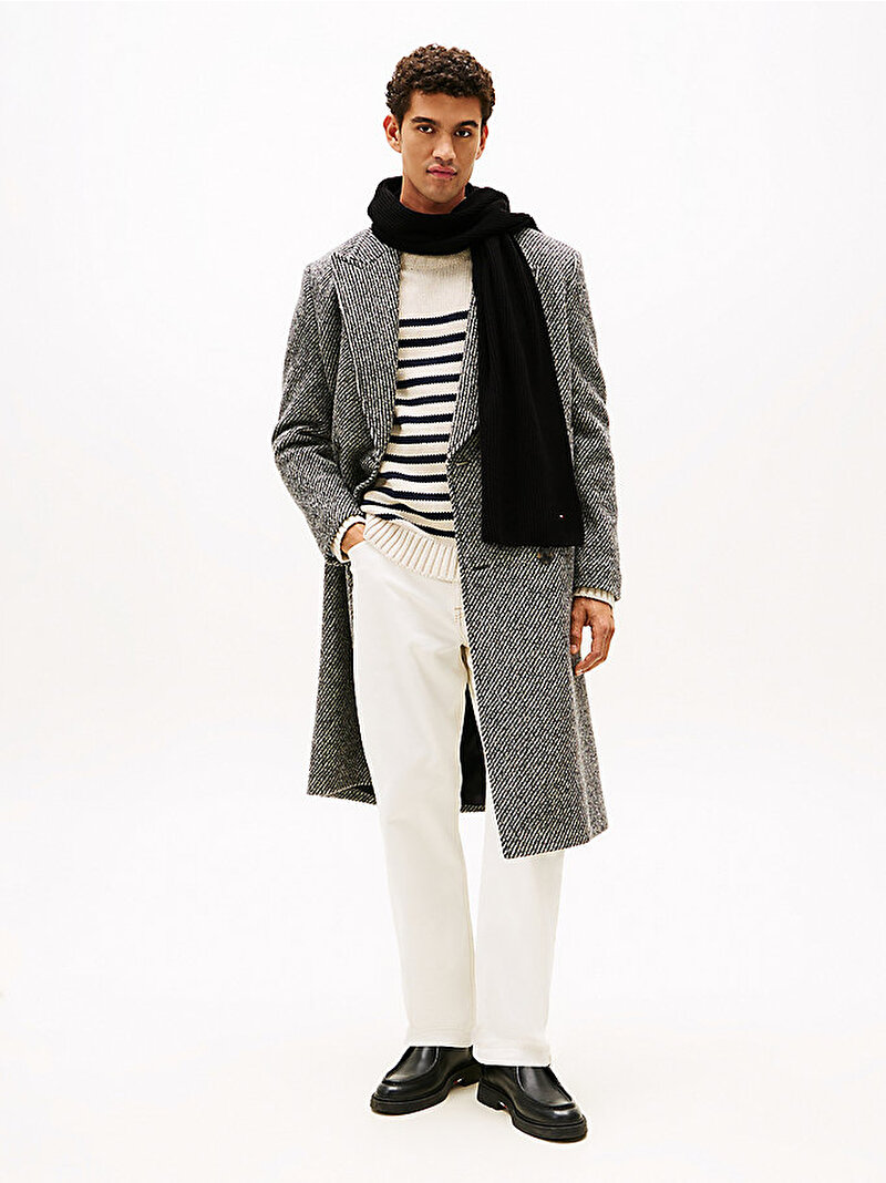 Erkek TH Flag Pima Cotton Atkı Siyah AM0AM12847BDS