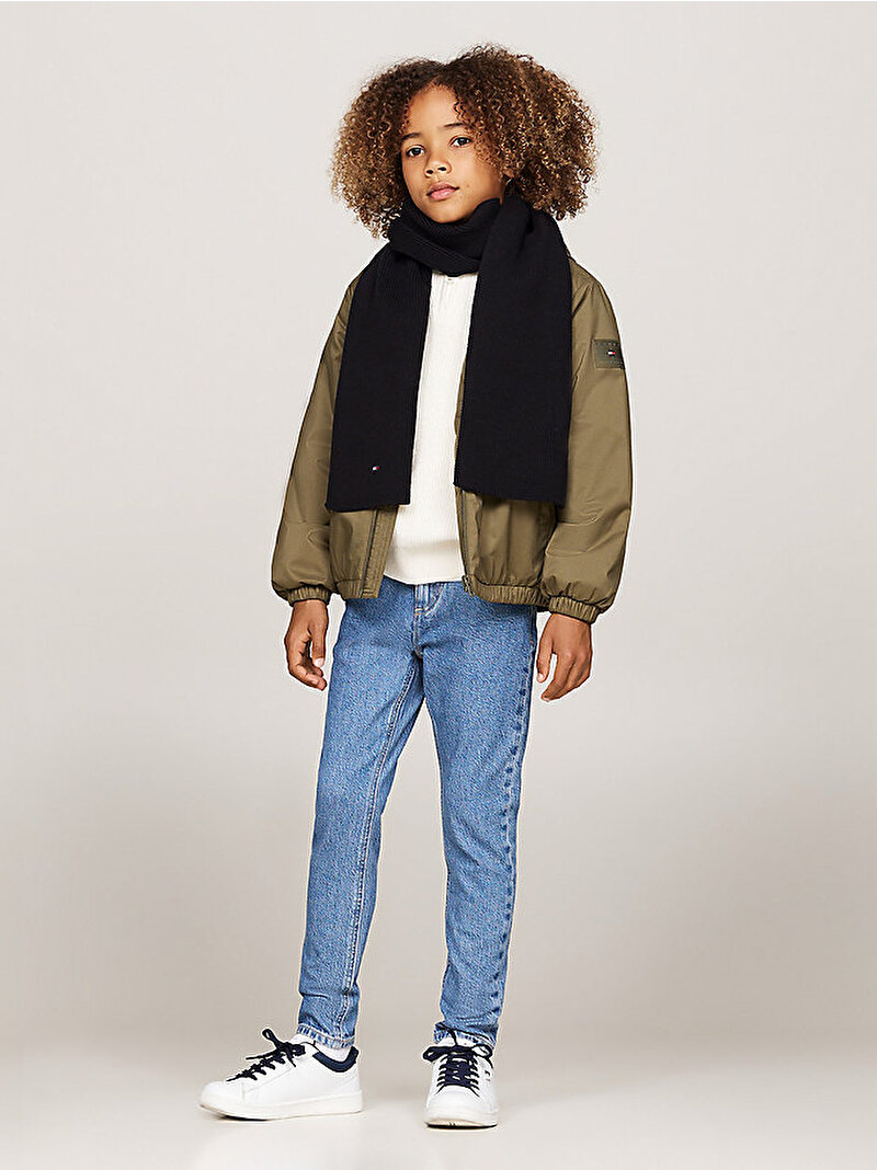 Çocuk Unisex Small Flag Atkı Siyah AU0AU01566BDS