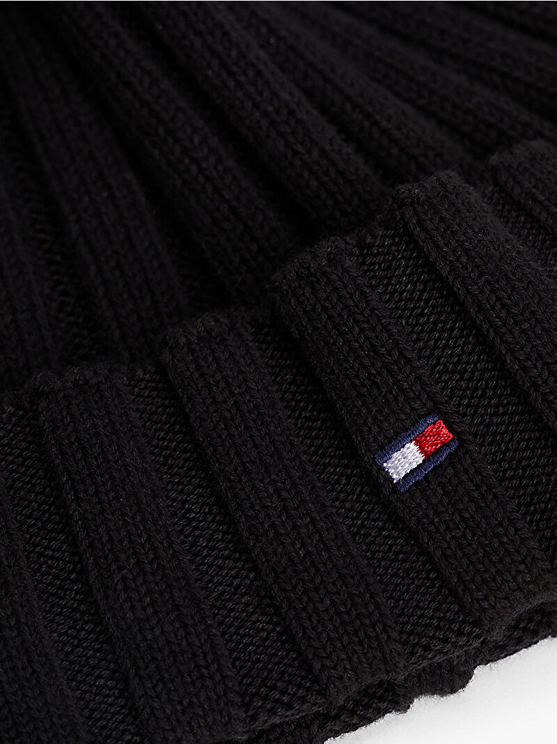 Çocuk Unisex Small Flag Bere Siyah AU0AU02004BDS