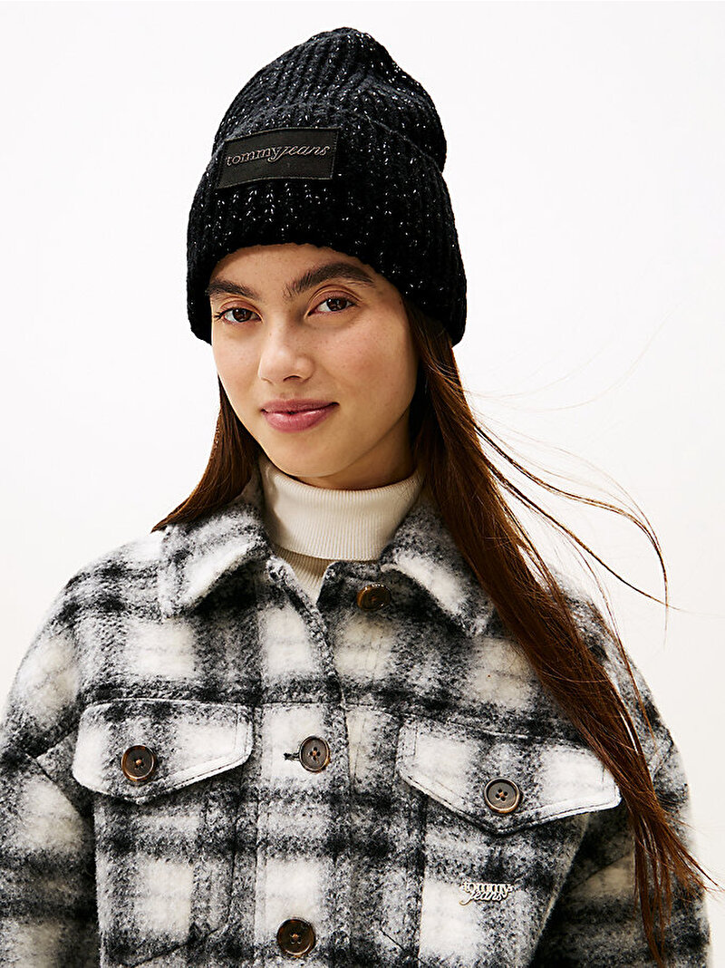 Kadın TJW Glitter Bere Siyah AW0AW17984BDS