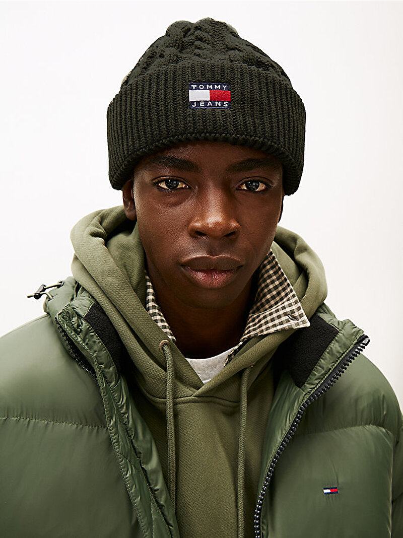 Erkek TJM Heritage Cable Bere Yeşil AM0AM13670MRH