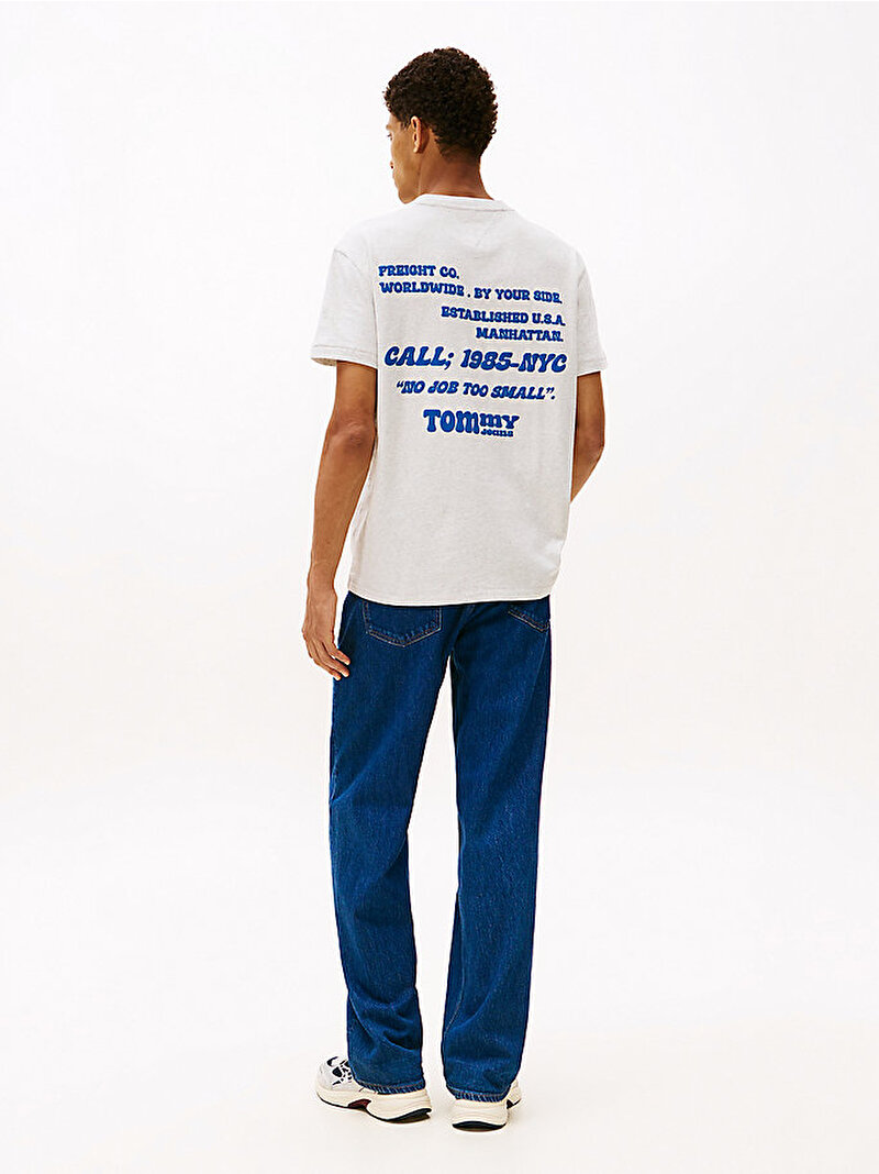 Erkek TJM Regular Font Play T-shirt Gri DM0DM22050P09