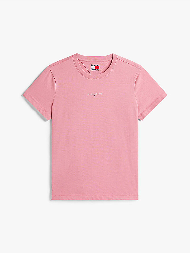 Kadın TJW Regular Linear T-shirt Pembe  DW0DW21964THC