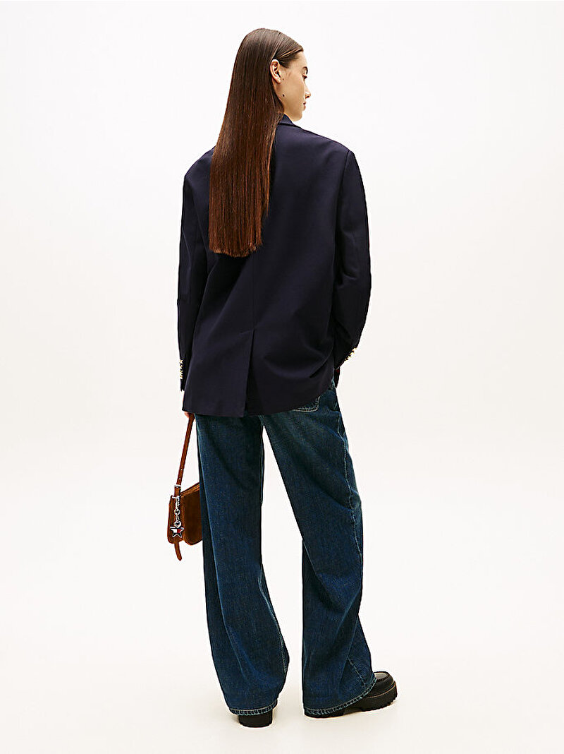 Kadın Tommy Girl Scholar Tailored Blazer Lacivert DW0DW22495DW5