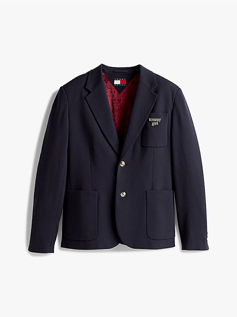 Kadın Tommy Girl Scholar Tailored Blazer Lacivert DW0DW22495DW5