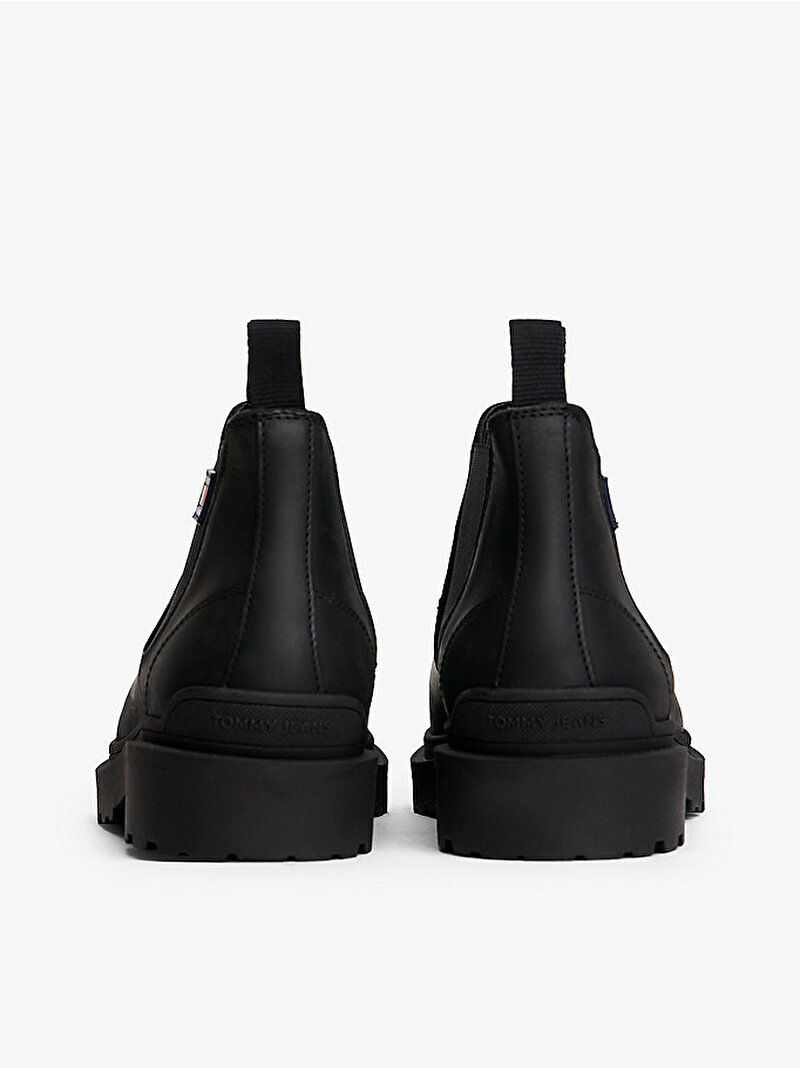 Erkek TJM Chelsea Leather Bot Siyah EM0EM01630BDS