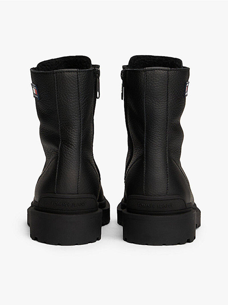 Erkek TJM Lace Up Tumbled Bot Siyah EM0EM01631BDS