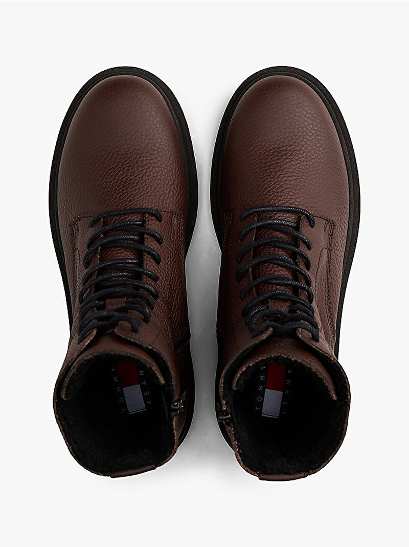 Erkek TJM Lace Up Tumbled Bot Kahverengi EM0EM01631GV0