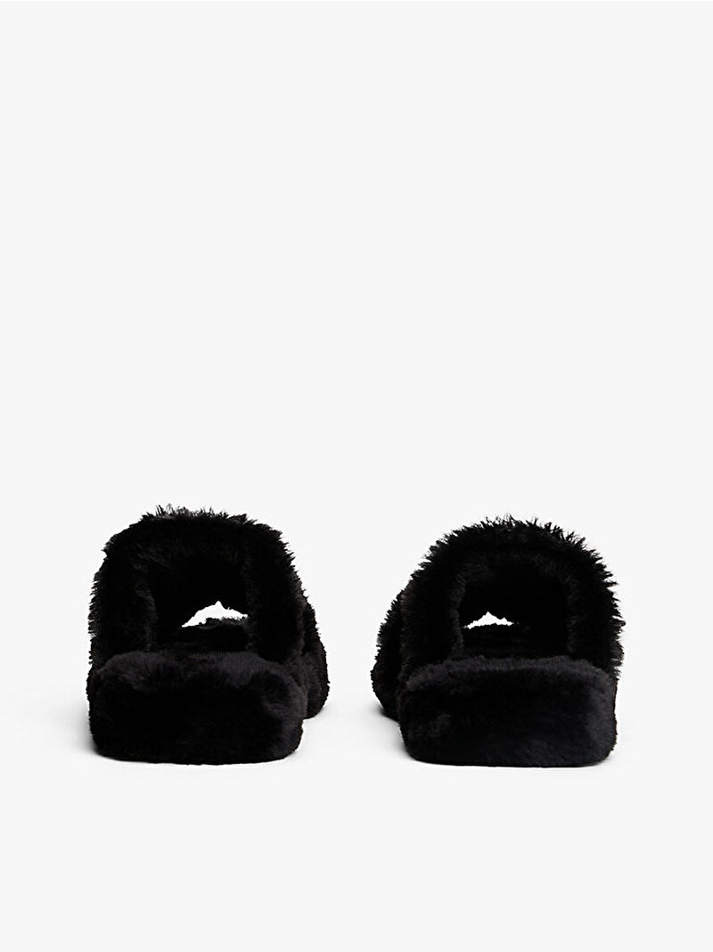 Kadın Hilfiger Fur Ev Terliği Siyah FW0FW08854BDS