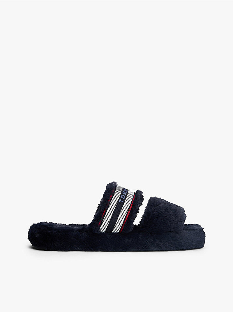 Kadın Hilfiger Fur Ev Terliği Lacivert FW0FW08854DW6