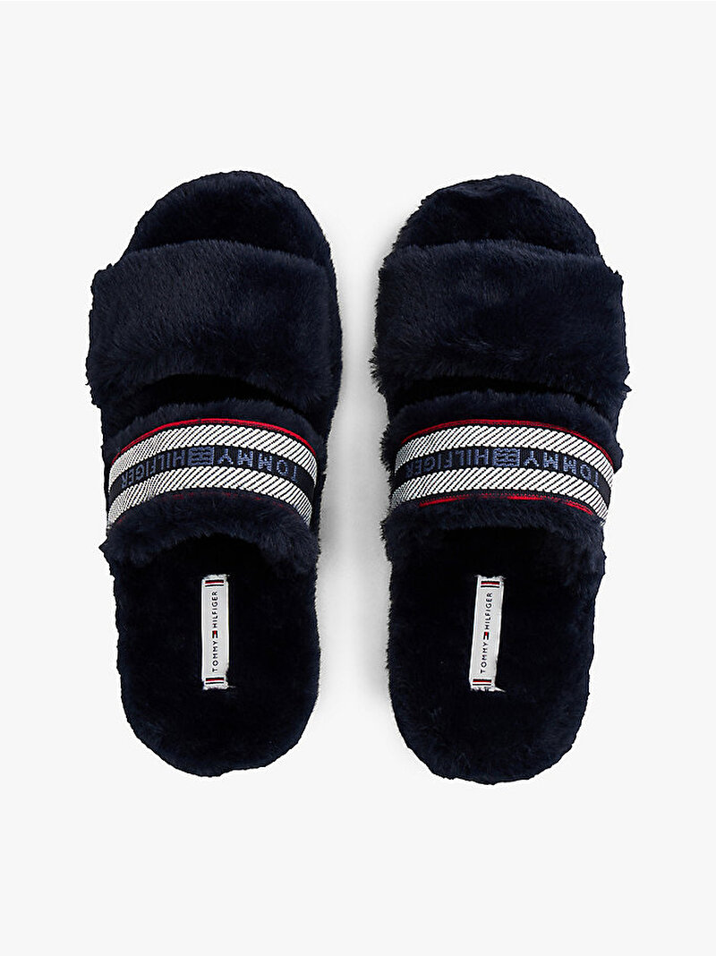 Kadın Hilfiger Fur Ev Terliği Lacivert FW0FW08854DW6