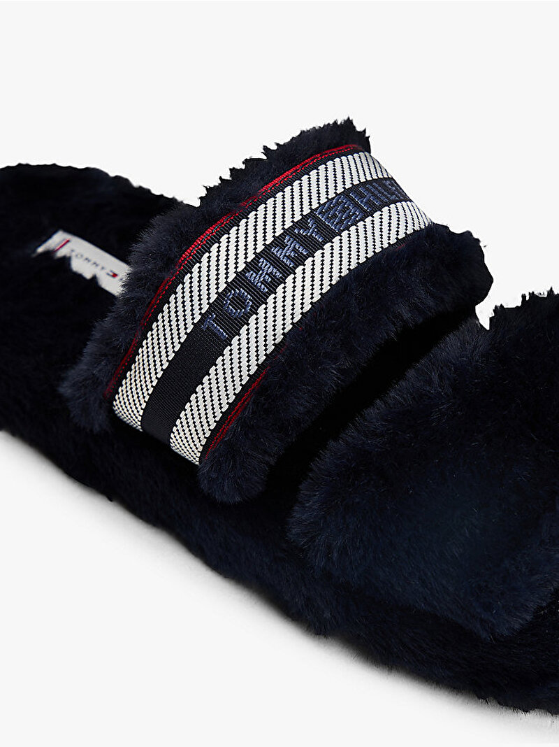 Kadın Hilfiger Fur Ev Terliği Lacivert FW0FW08854DW6