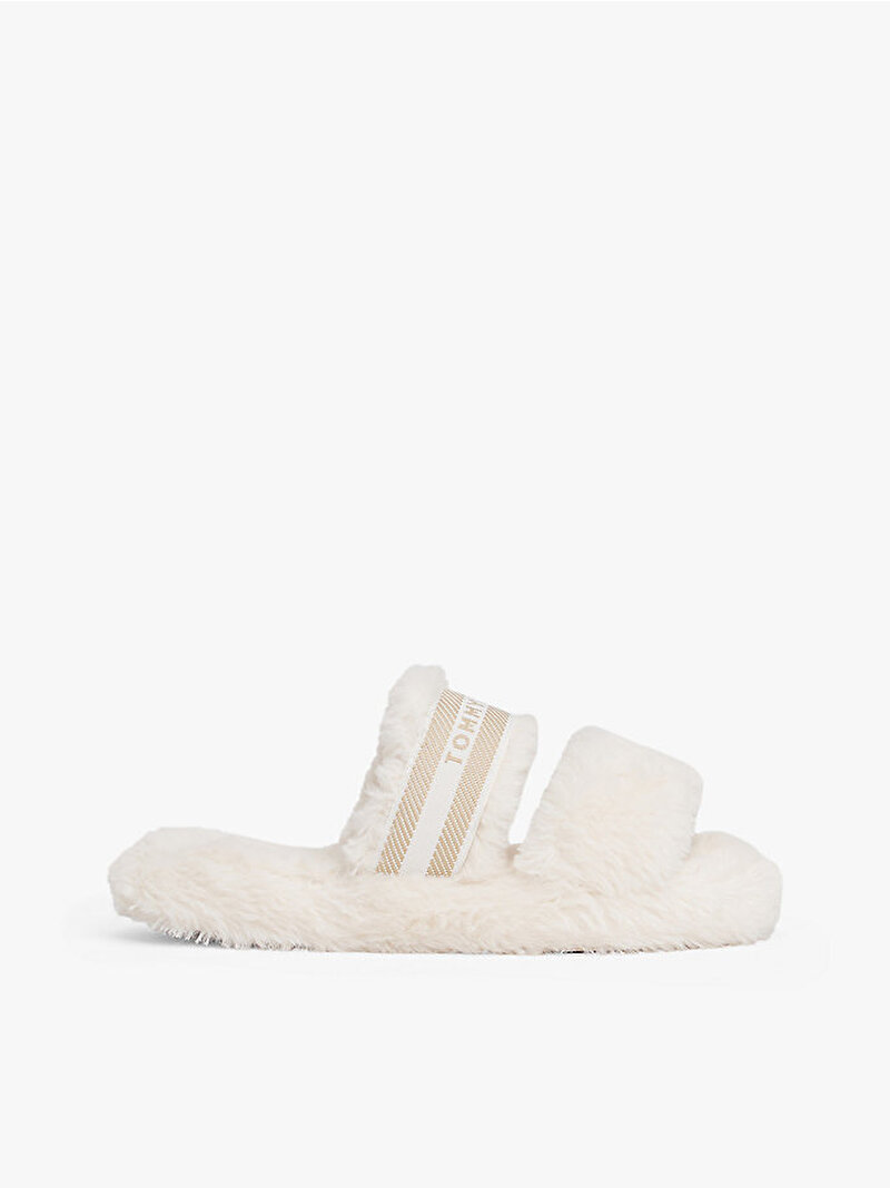 Kadın Hilfiger Fur Ev Terliği Beyaz  FW0FW08854YBH