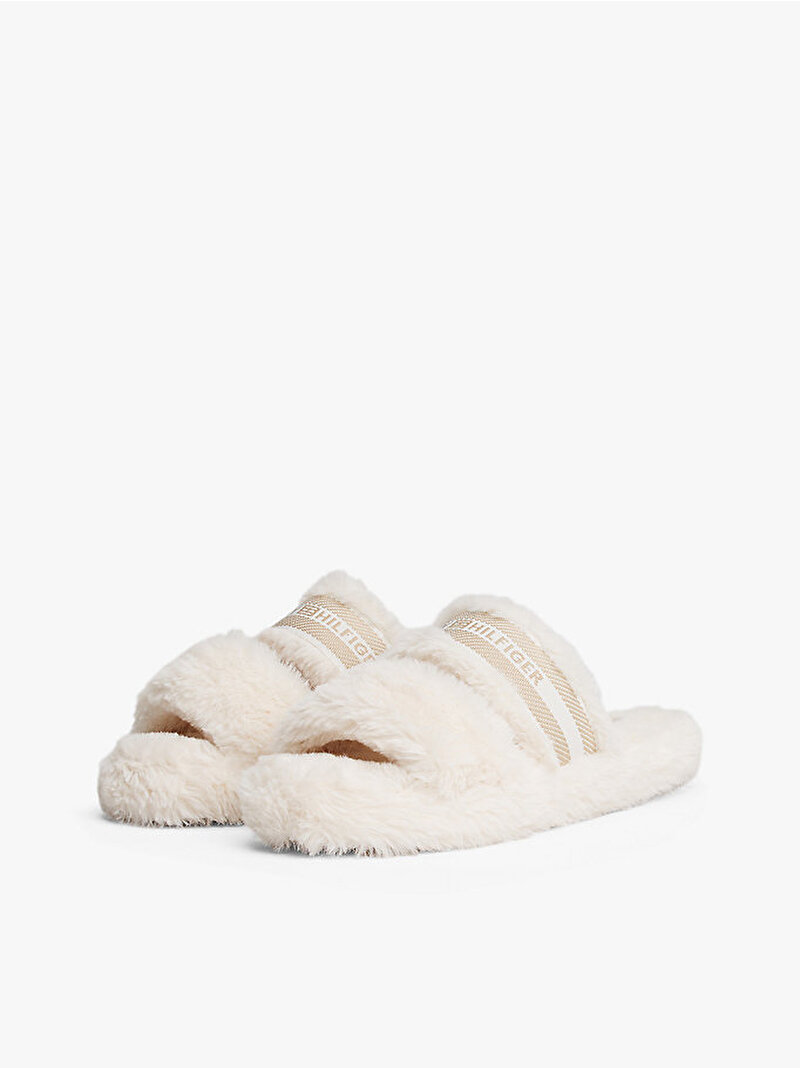 Kadın Hilfiger Fur Ev Terliği Beyaz  FW0FW08854YBH