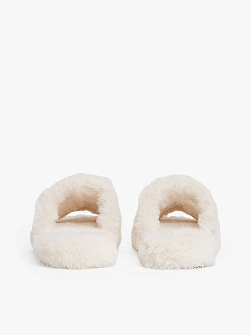 Kadın Hilfiger Fur Ev Terliği Beyaz  FW0FW08854YBH