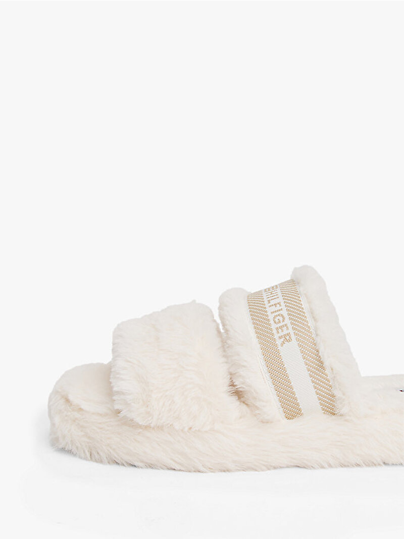 Kadın Hilfiger Fur Ev Terliği Beyaz  FW0FW08854YBH