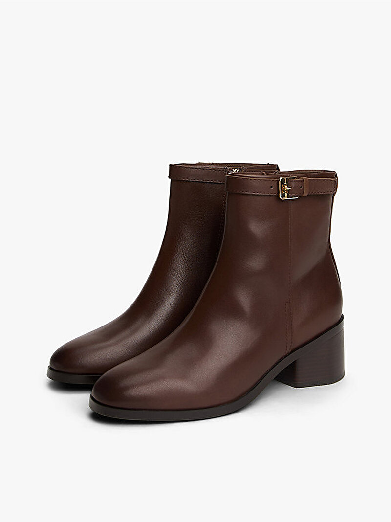 Kadın TH Buckle Riding Mid Bot Kahverengi FW0FW08859GV0