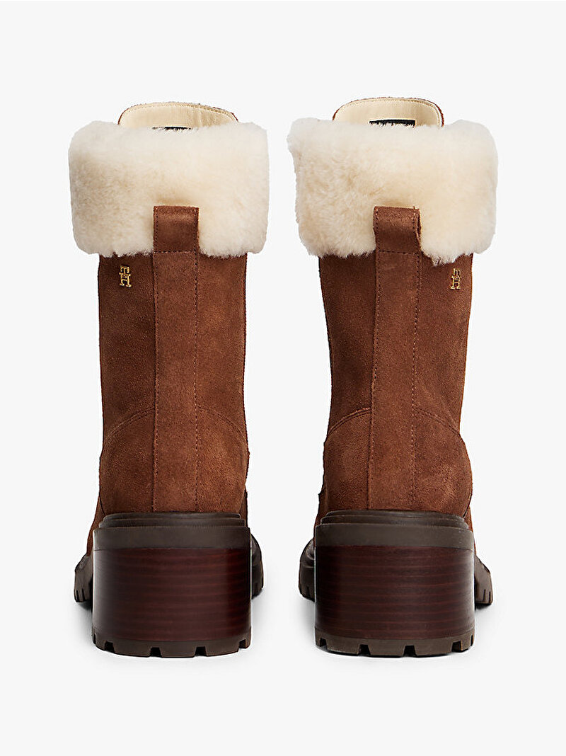 Kadın TH Shearling Lace Up Bot Kahverengi FW0FW08999GQS