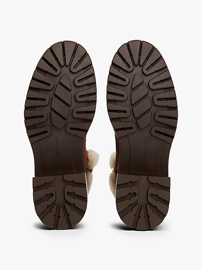 Kadın TH Shearling Lace Up Bot Kahverengi FW0FW08999GQS