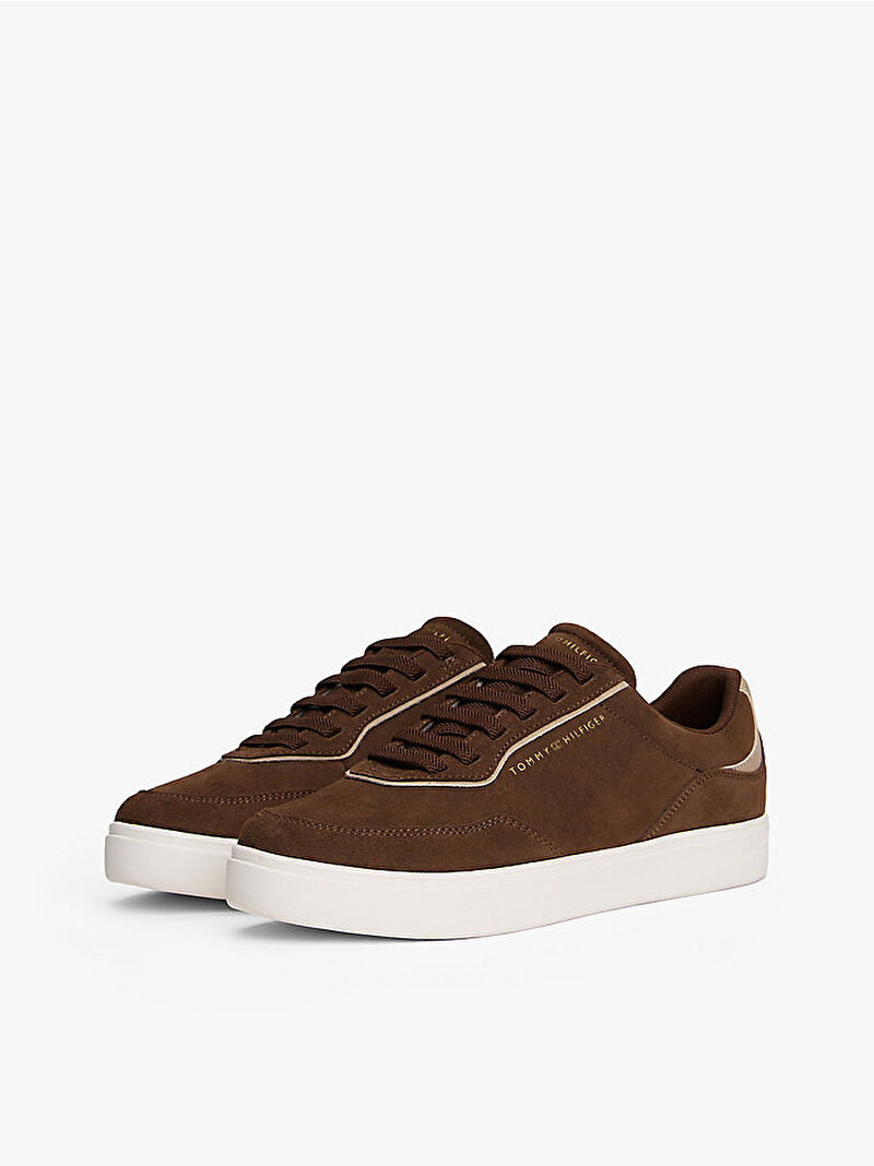 Kadın Casual Suede Sneaker Kahverengi FW0FW09050GV0