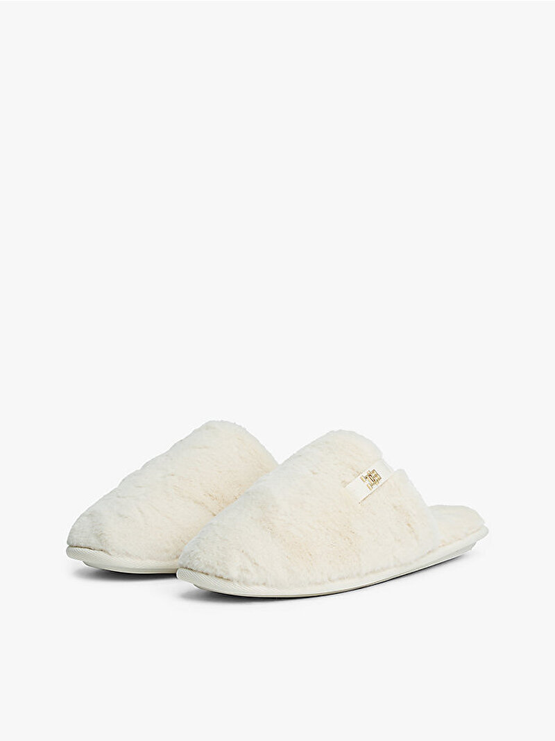 Kadın TH Suni Kürk Ev Terliği Beyaz  FW0FW09061YBH