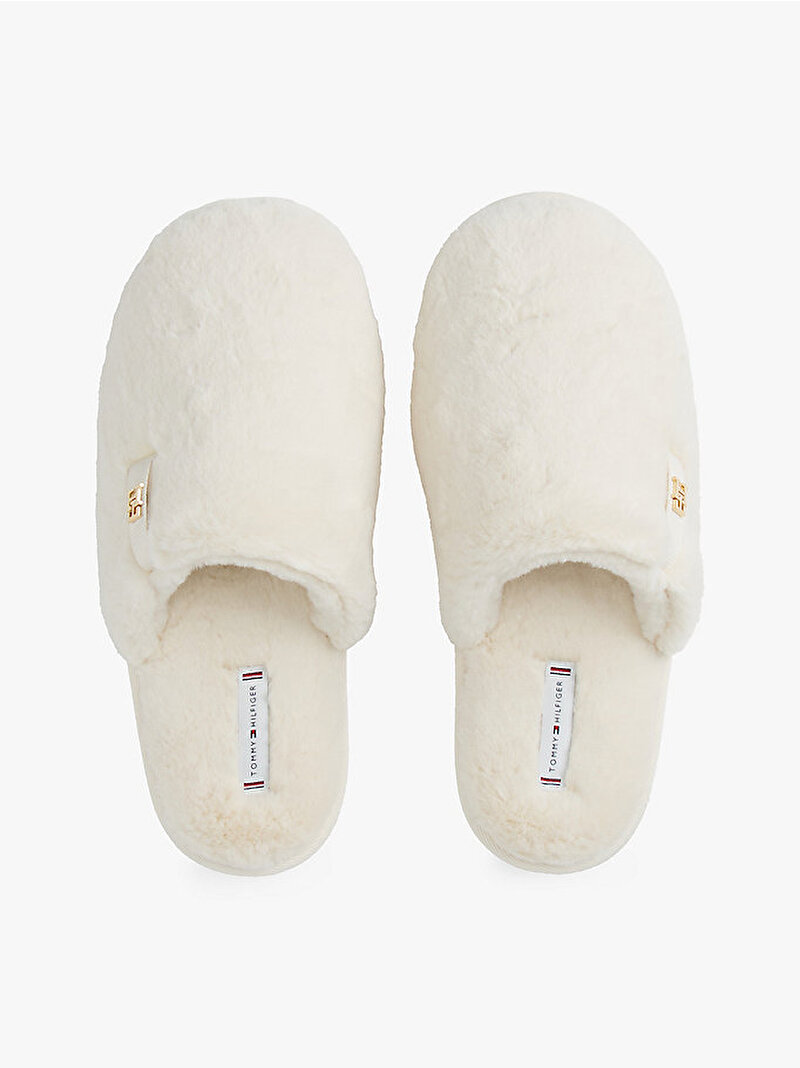 Kadın TH Suni Kürk Ev Terliği Beyaz  FW0FW09061YBH