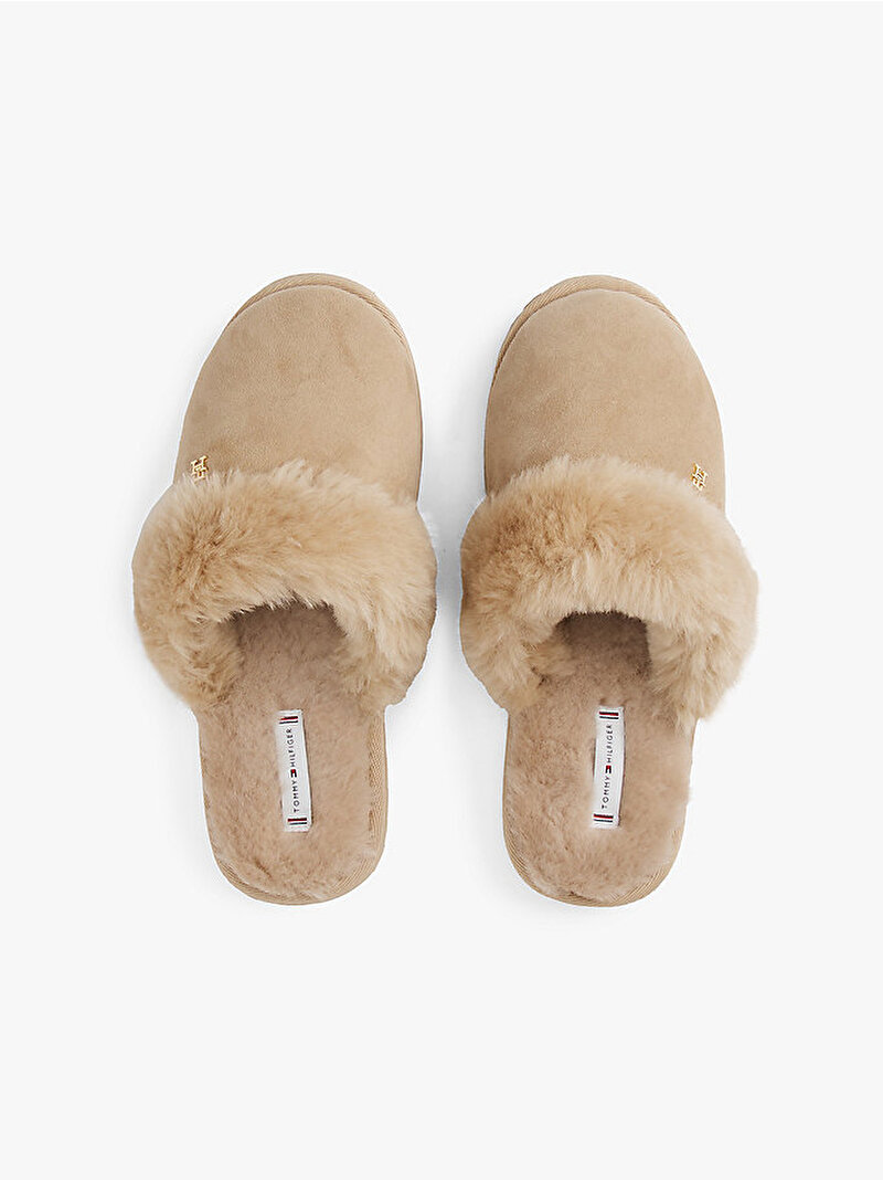 Kadın TH Shearling Ev Terliği Bej  FW0FW09063ACC