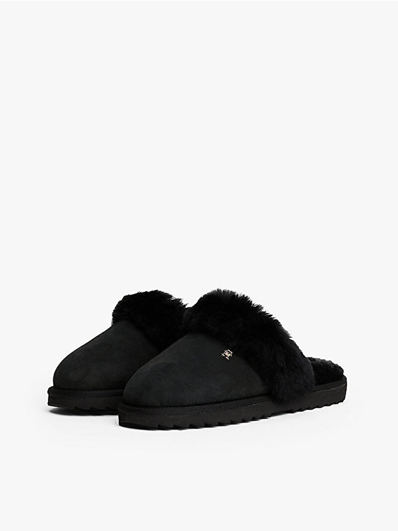 Kadın TH Shearling Ev Terliği Siyah FW0FW09063BDS