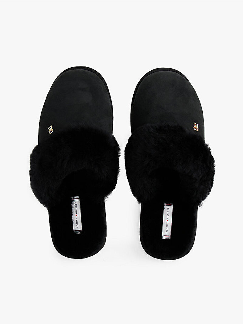 Kadın TH Shearling Ev Terliği Siyah FW0FW09063BDS