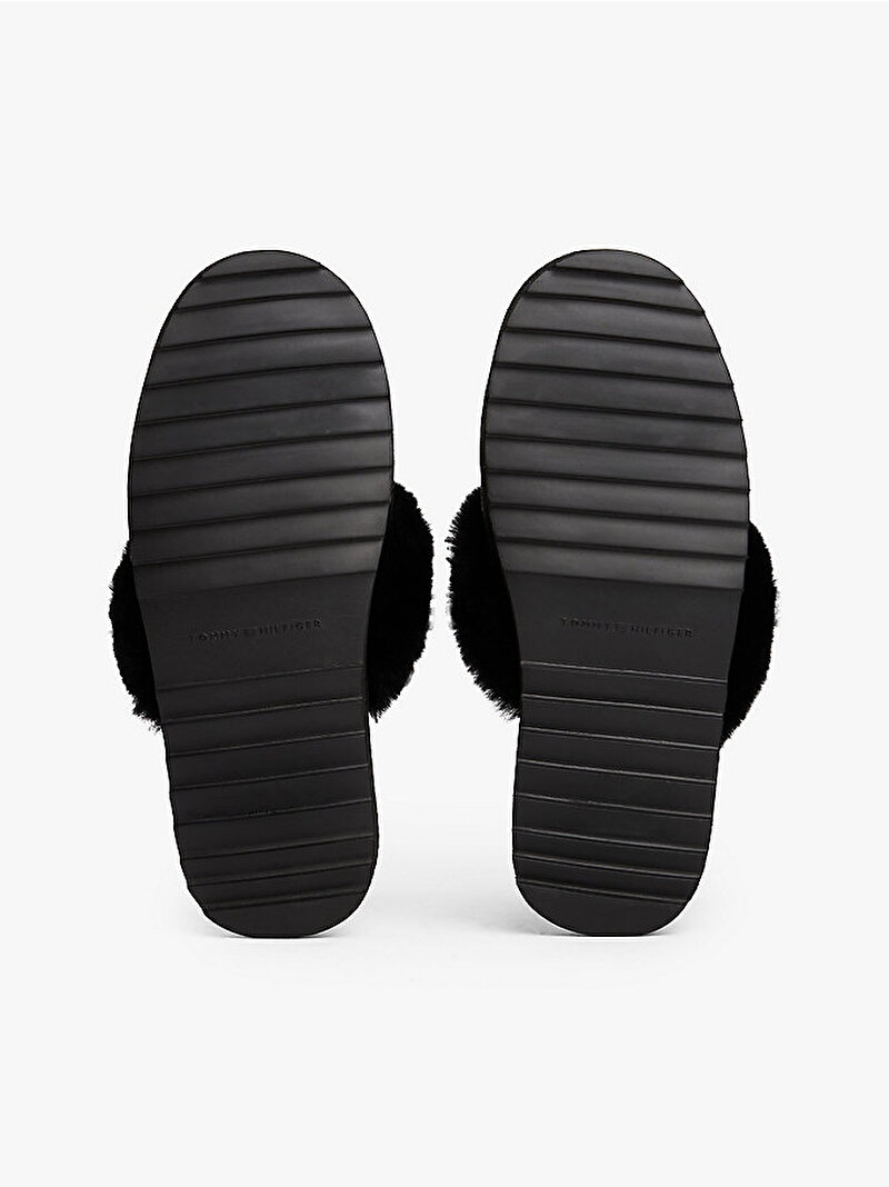 Kadın TH Shearling Ev Terliği Siyah FW0FW09063BDS