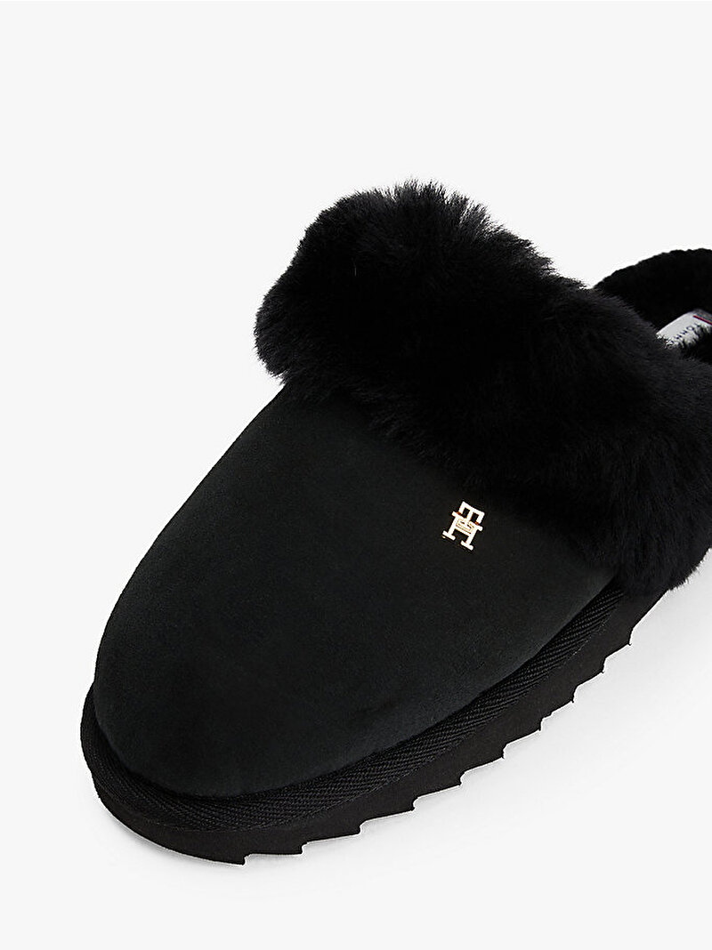 Kadın TH Shearling Ev Terliği Siyah FW0FW09063BDS