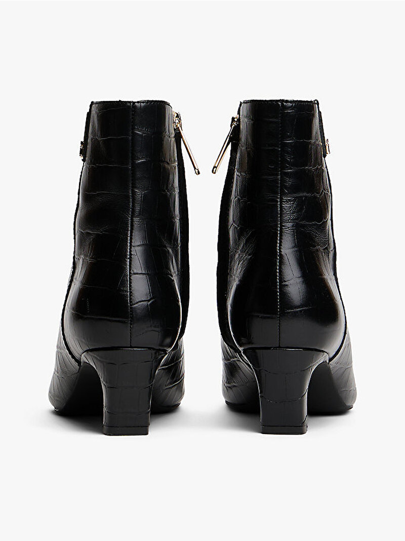 Kadın TH Square Toe Croc Bot Siyah FW0FW09162BDS