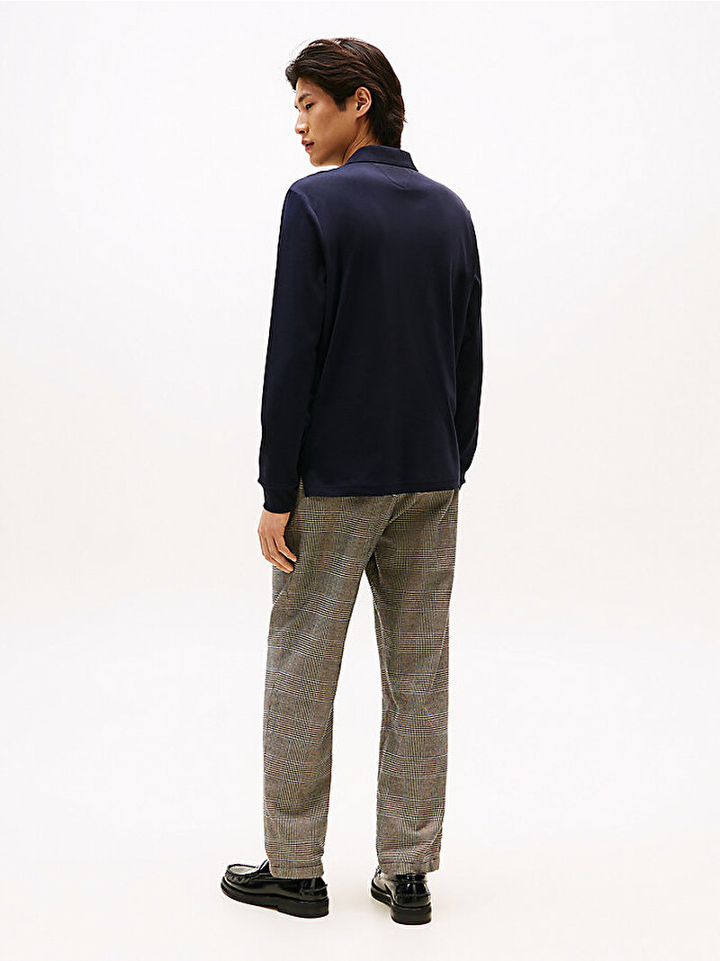 Erkek Liquid Cotton Polo T-shirt Lacivert MW0MW37317DW5