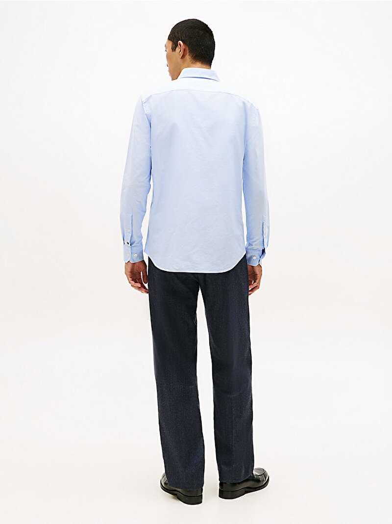 Erkek Dc Button Down Oxford Gömlek Mavi  MW0MW39754C3Q