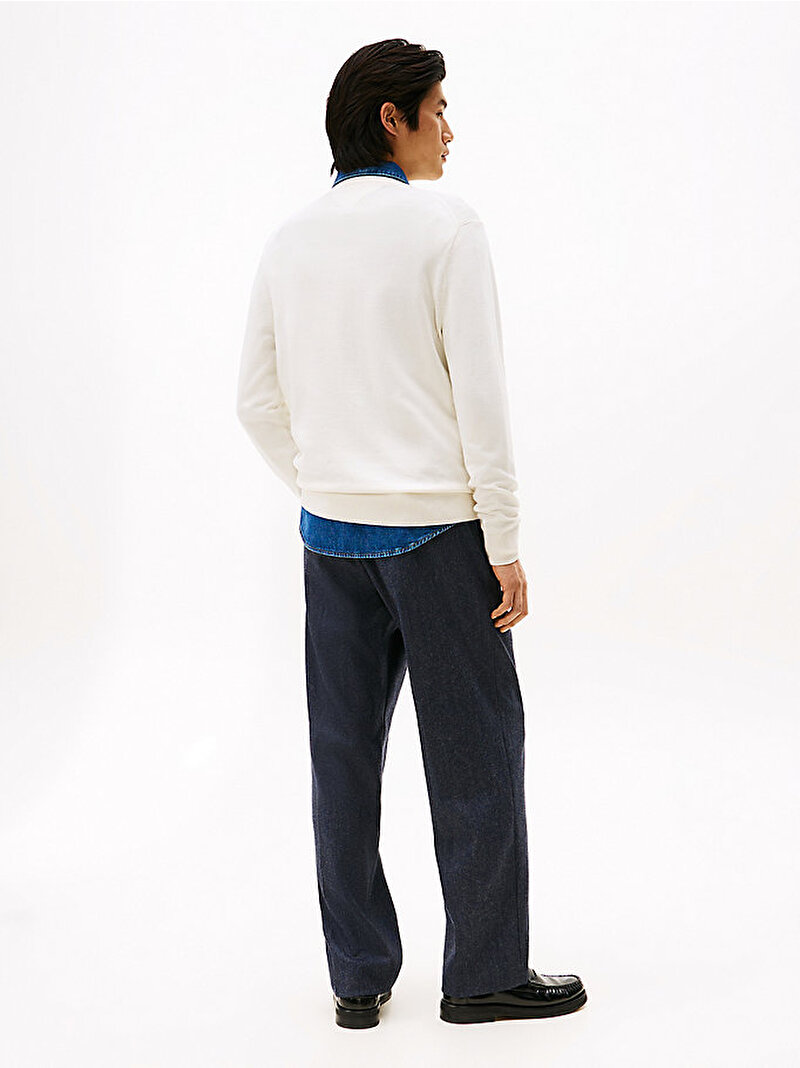 Erkek Essential Cotton Kazak Beyaz  MW0MW39999Z00