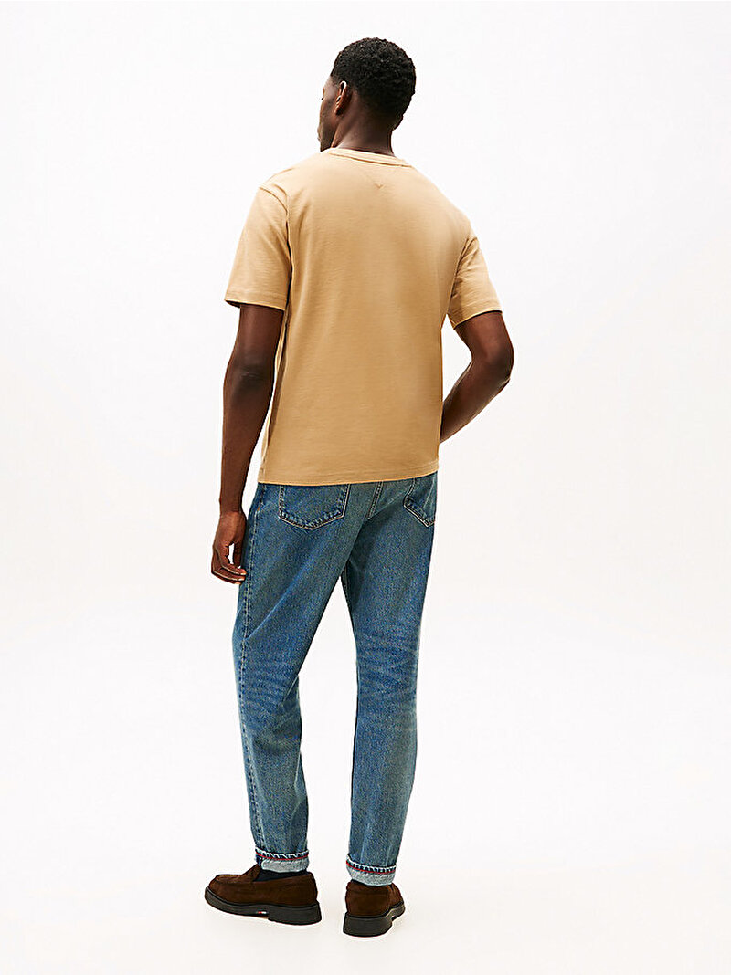 Erkek Small Crest Graphic T-shirt Bej  MW0MW40019GV7