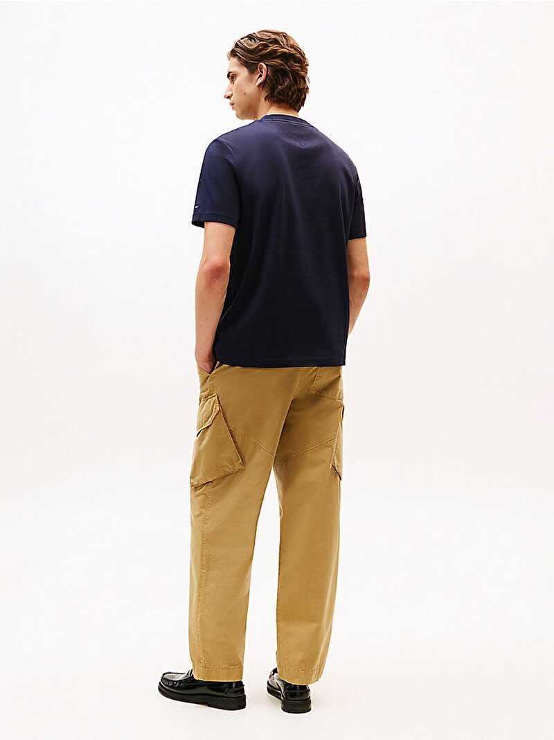 Erkek Nylon Applique T-shirt Lacivert MW0MW40026DW5