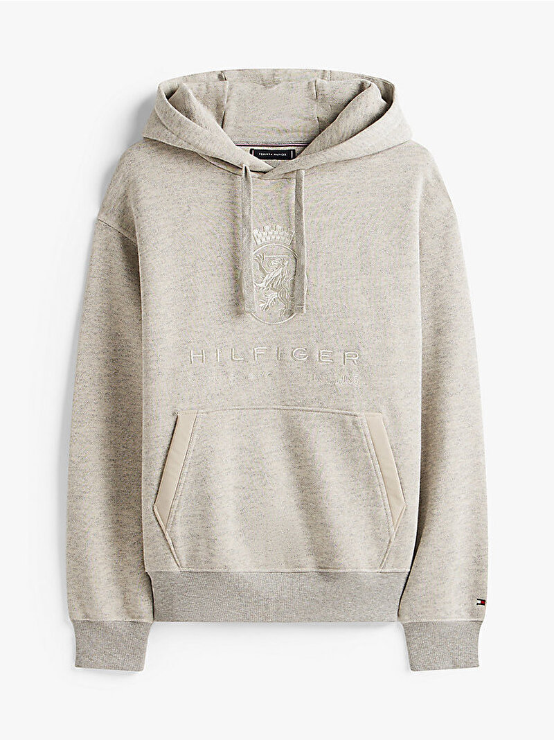 Erkek Crest Graphic Hoodie Gri MW0MW40046P97
