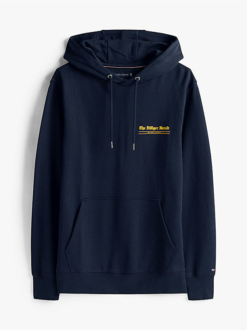 Erkek Hilfiger Herald Graphic Sweatshirt Lacivert MW0MW40065DW5