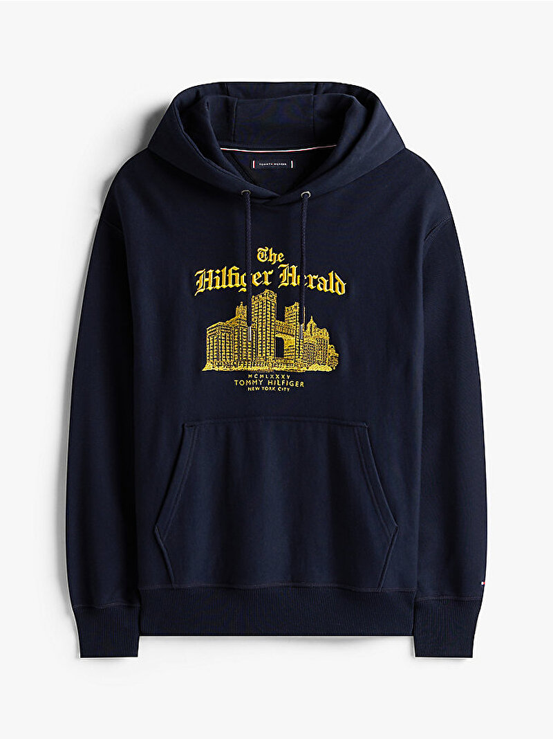 Erkek Herald Skyline Hoodie Lacivert MW0MW40066DW5