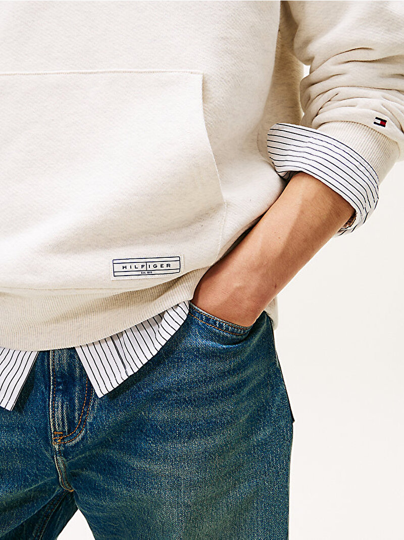 Erkek Premium Essential Sweatshirt Bej  MW0MW40080AFL