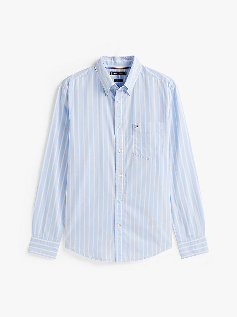 Erkek Flex Poplin Ground Gömlek Mavi  MW0MW404560A4