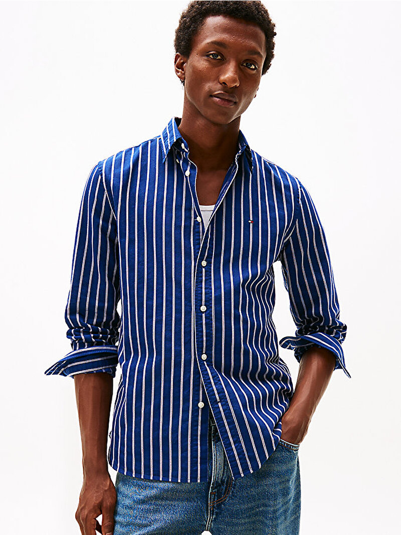 Erkek Heritage Oxford Gömlek Mavi  MW0MW404640A4