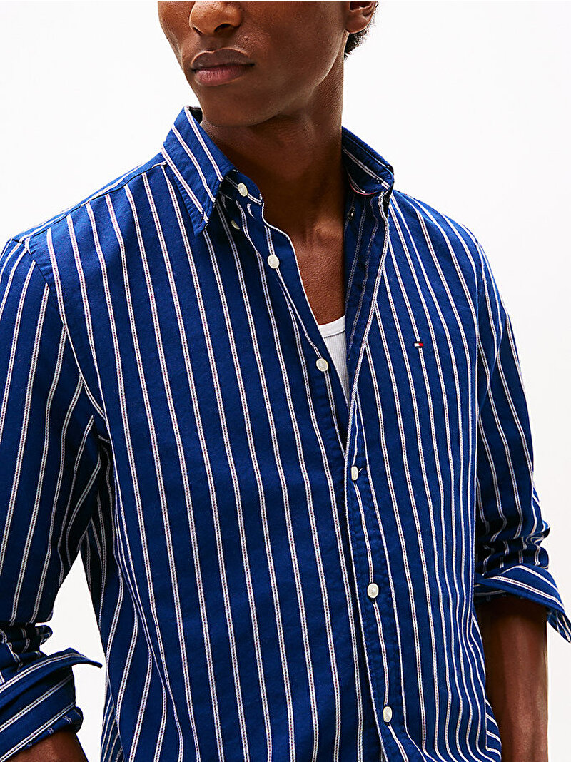 Erkek Heritage Oxford Gömlek Mavi  MW0MW404640A4