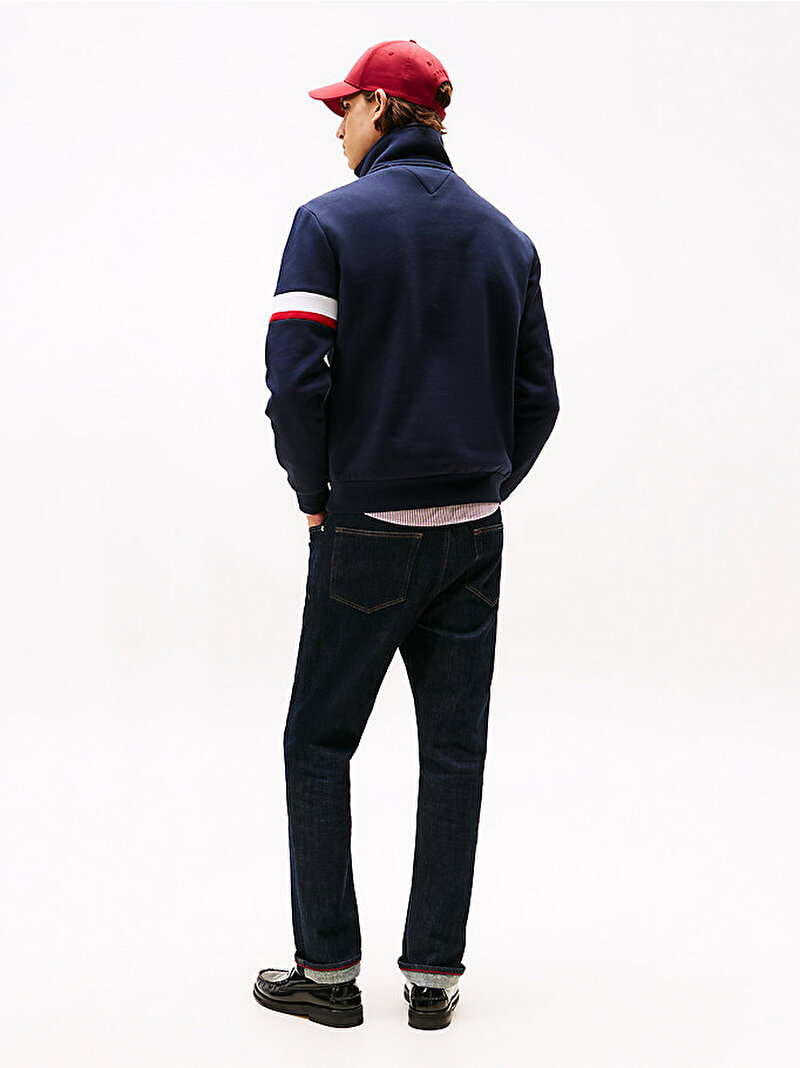 Erkek Rwb Insert 1/4 Zip Sweatshirt Lacivert MW0MW40480DW5