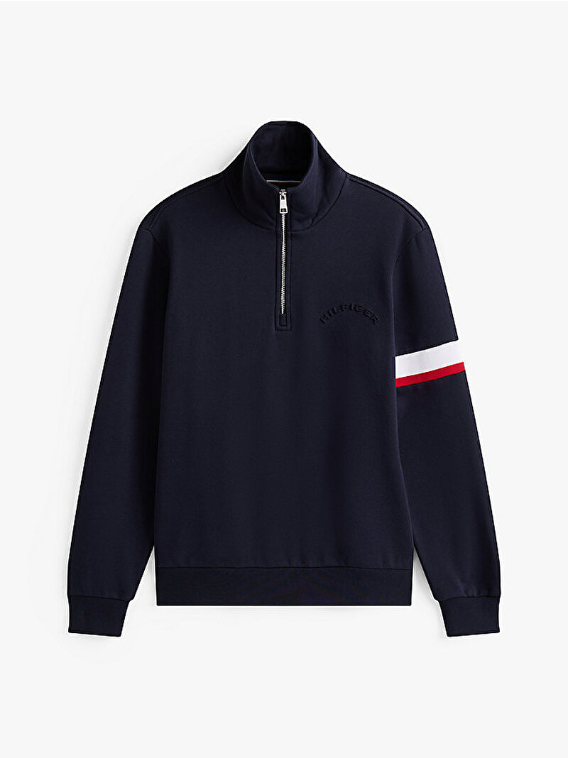 Erkek Rwb Insert 1/4 Zip Sweatshirt Lacivert MW0MW40480DW5